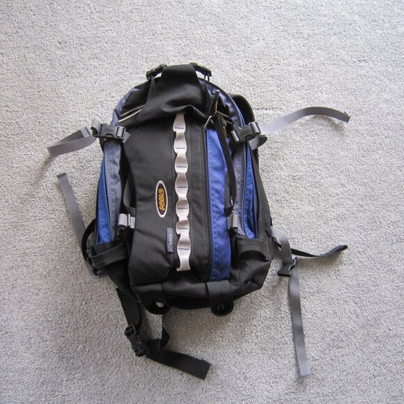 Asolo Black & Blue Hiking Backpack 19" x 15" - Picture 2 of 14